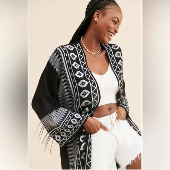 Anthropologie Ollari Embroidered Duster - Picture 2 of 7